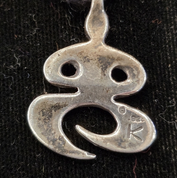 Sterling Silver Goddess Pendant Stamped "K" - Picture 2 of 4